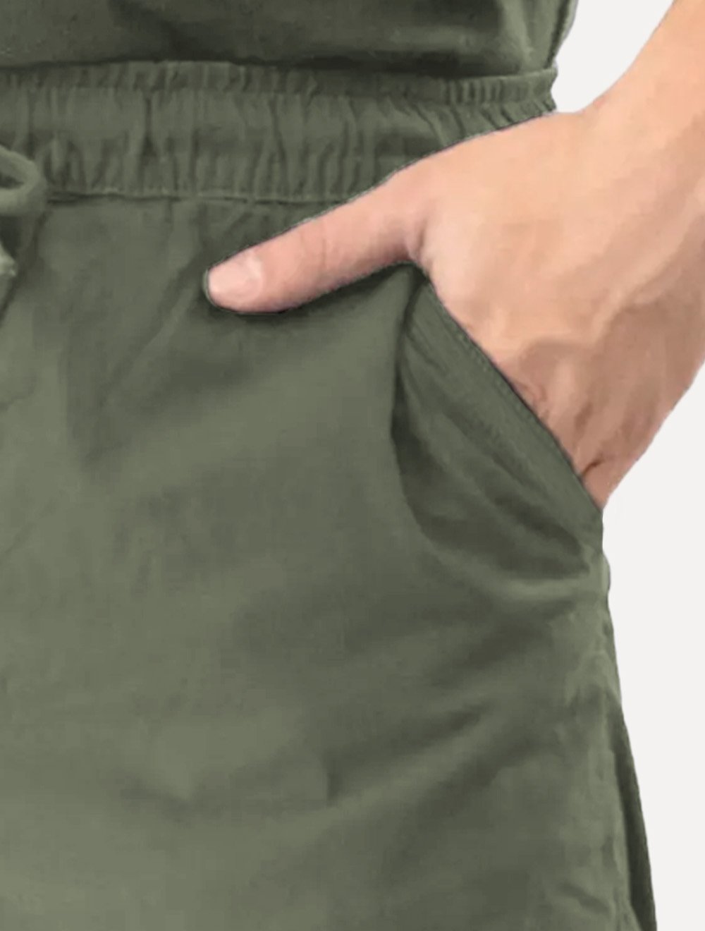 Short Aramis Masculino Elástico Color Liso Verde