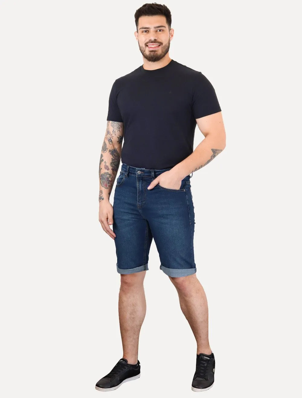 Bermuda Tommy Hilfiger Jeans Masculina Ronnie Azul
