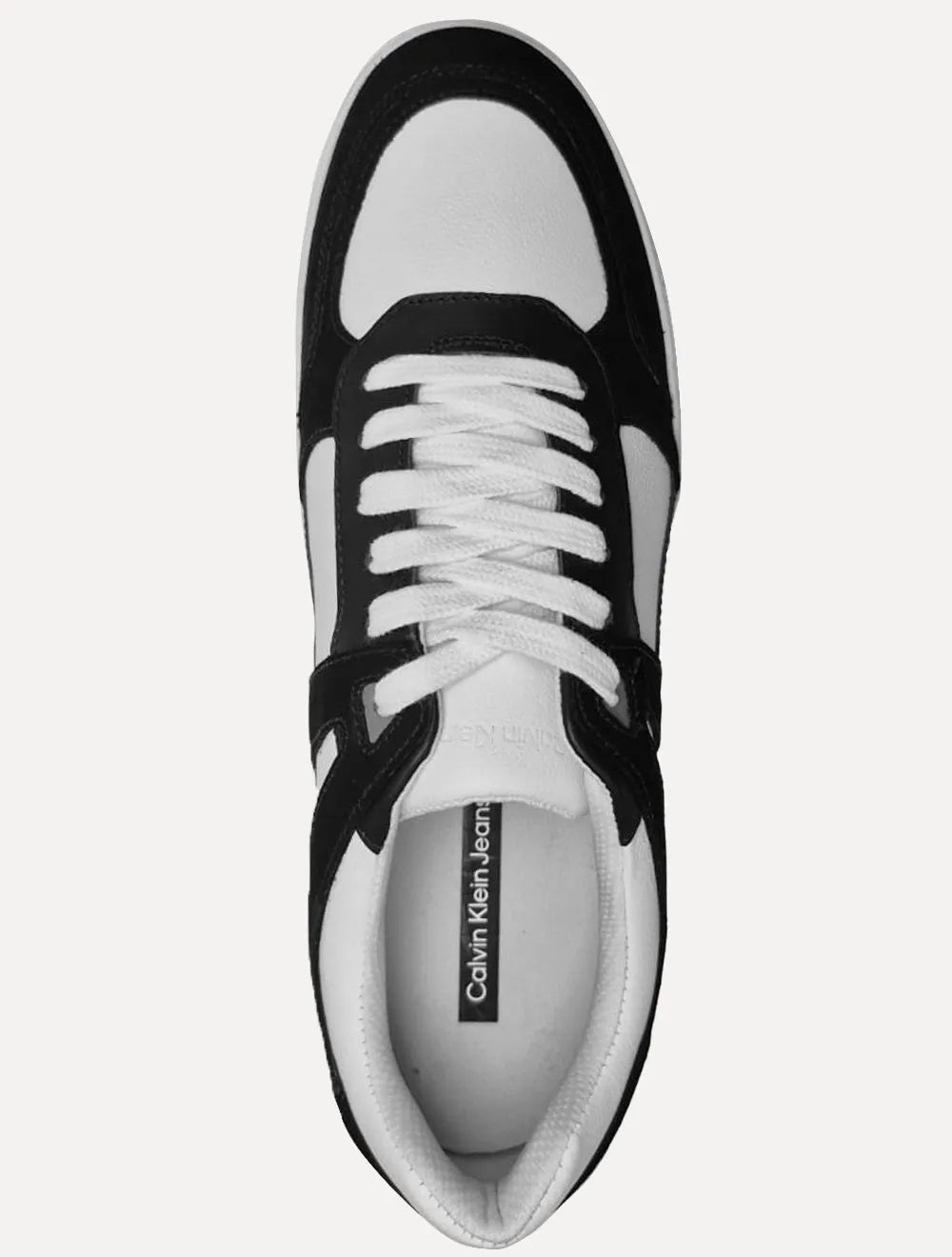 Tênis Calvin Klein Jeans Masculino Baixo Palito Layers Bicolor Branco/ Preto
