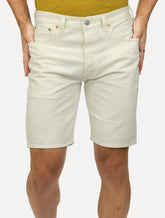 Bermuda Levis Jeans Masculina 501 Original Shorts Off-White