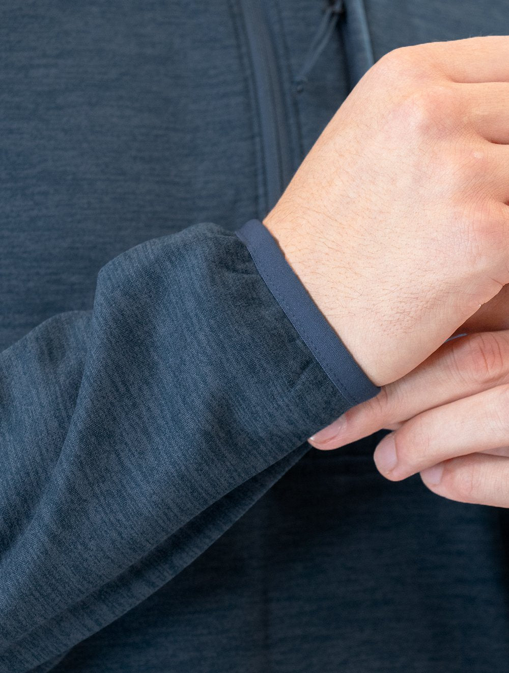 Blusa The North Face Masculina Fleece Canyonlands Half Zip Azul Escuro Mescla