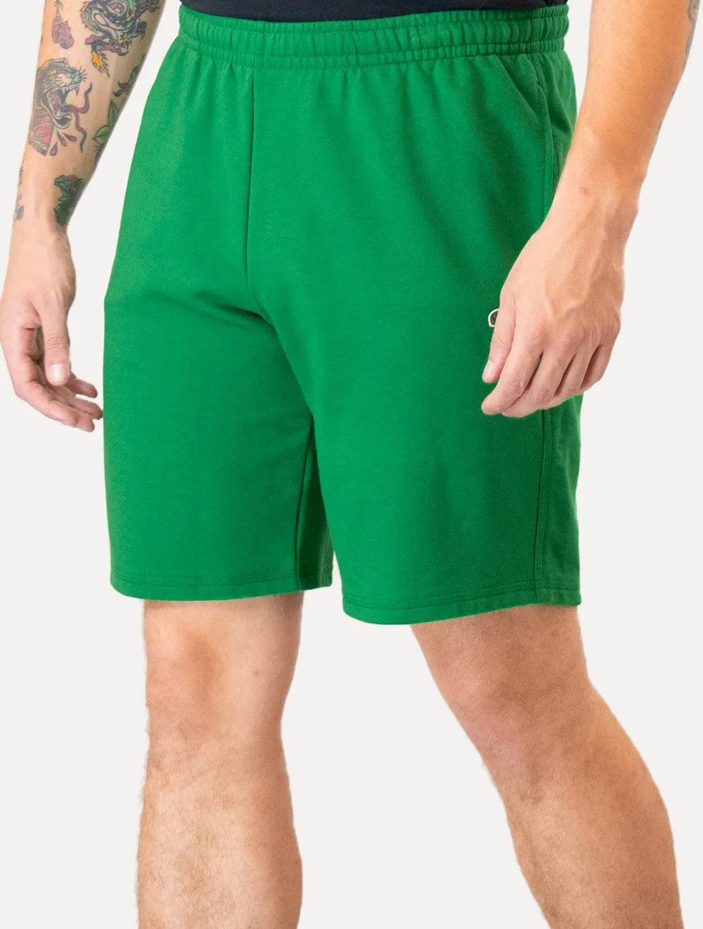 Bermuda Lacoste Moletom Masculina Logo Croco Verde