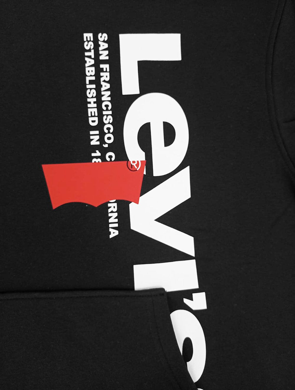 Moletom Levis Masculino Relaxed Graphic Hoodie Preto