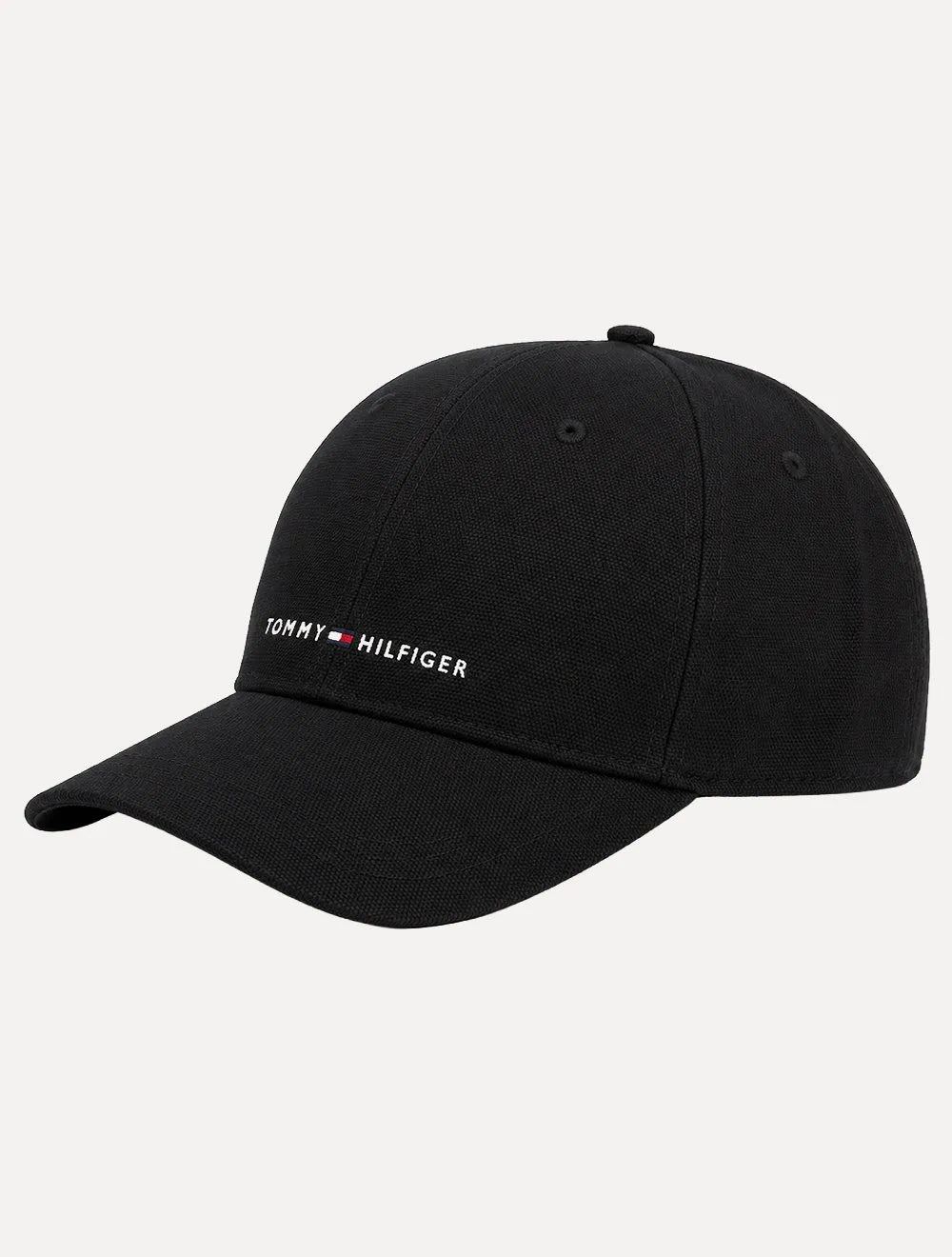 Boné Tommy Hilfiger Masculino Foundation 6 Panel Preto