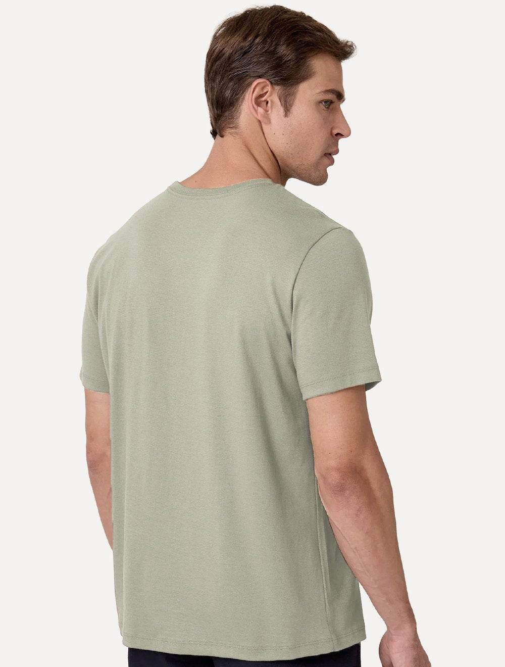 Camiseta Dudalina Masculina Essentials Mono Logo Verde Claro