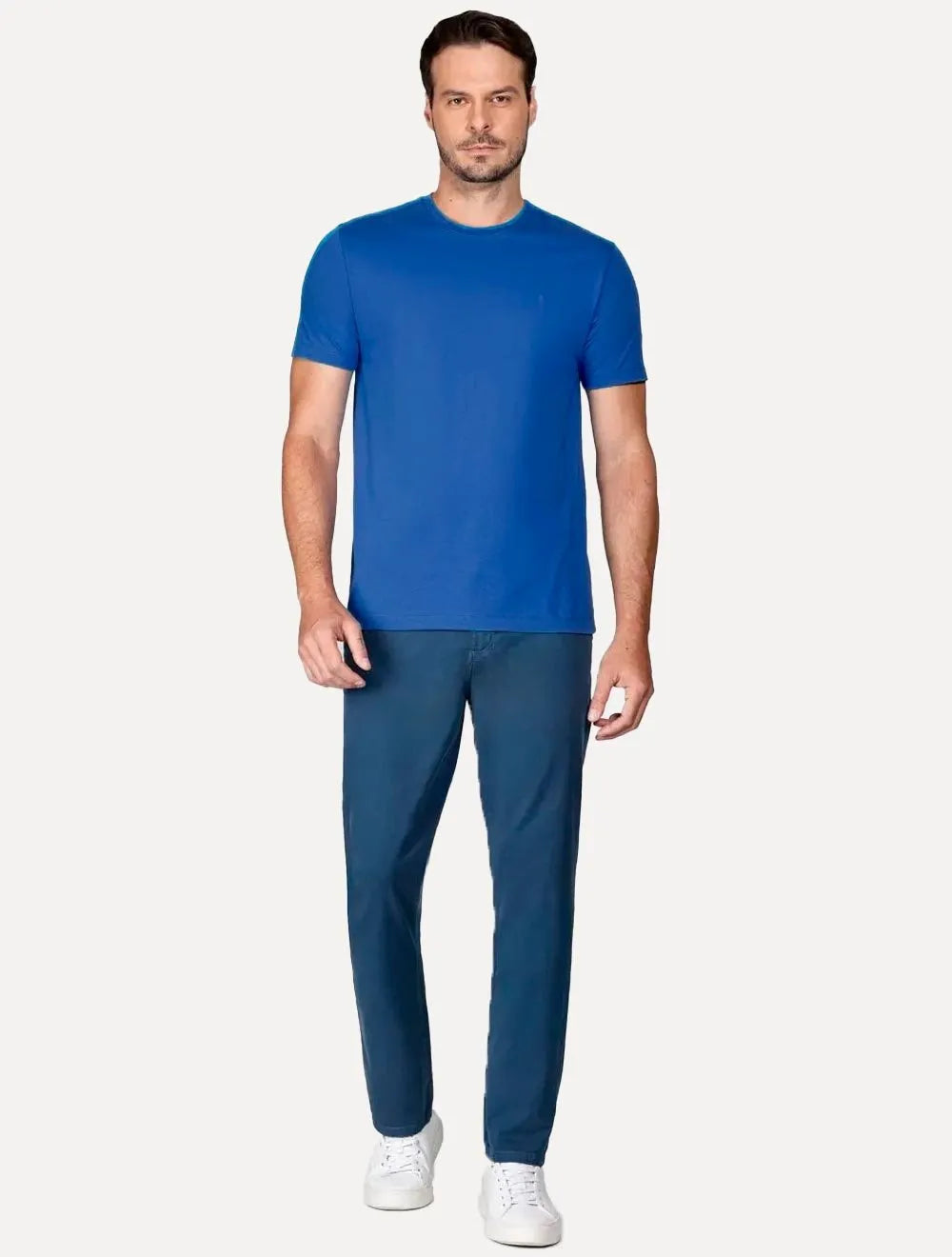 Camiseta Aramis Masculina Basic Mono Lisa Azul