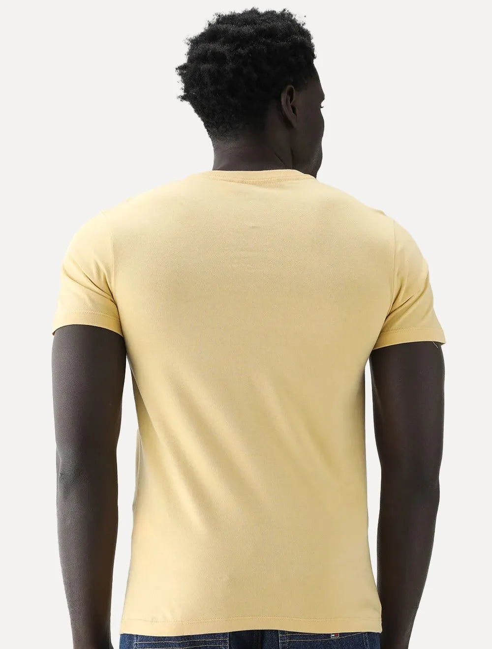 Camiseta Levis Masculina Slim Tab Sleeve Lisa Amarelo Claro