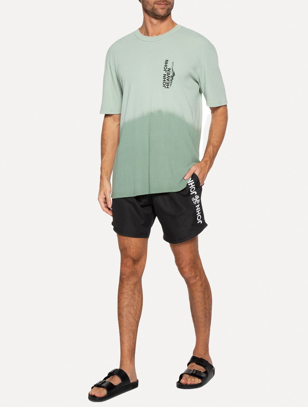 Short John John Masculino Glam Rock Preto