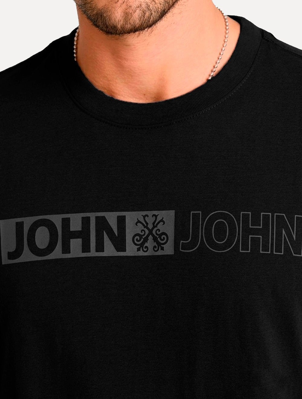 Camiseta John John Masculina Regular Fit On And Off Preta