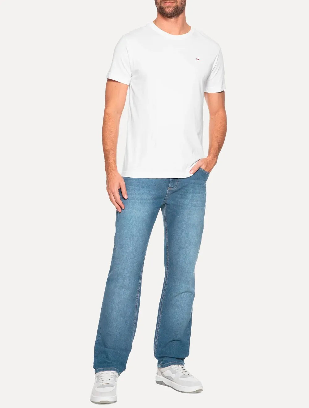 Calça Tommy Jeans Masculina Regular Straight Ryan Clara