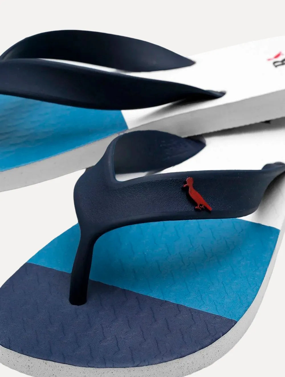 Chinelo Reserva Masculino Trancoso Classic White/Navy Branco