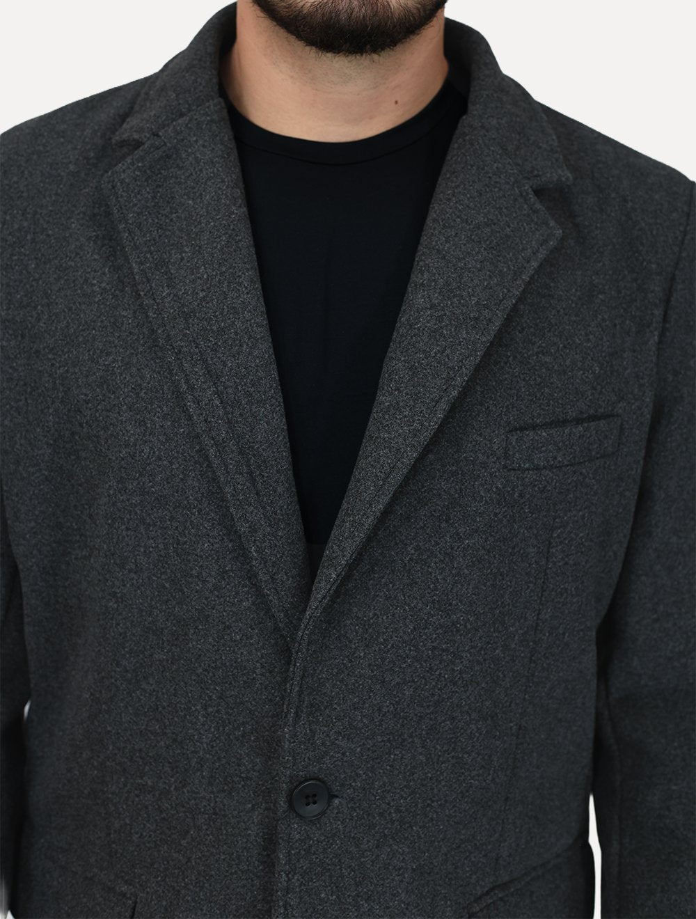Casaco Dixen Blazer Alongado Cinza