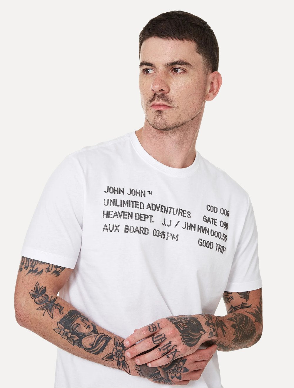 Camiseta John John Masculina Regular Fit Gate 098 Branca