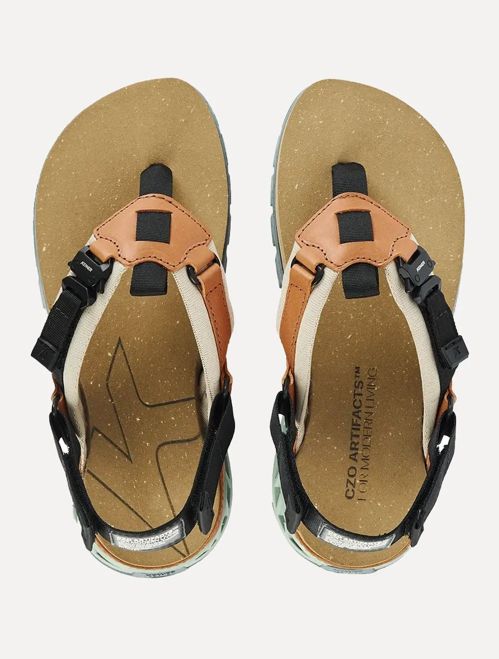 Sandália Kenner Masculina Rakka Craft Thong Cáqui