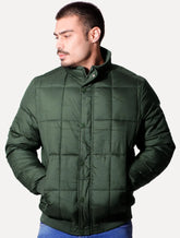 Jaqueta Victory Eagle Masculina Puffer Buttons Verde Escuro