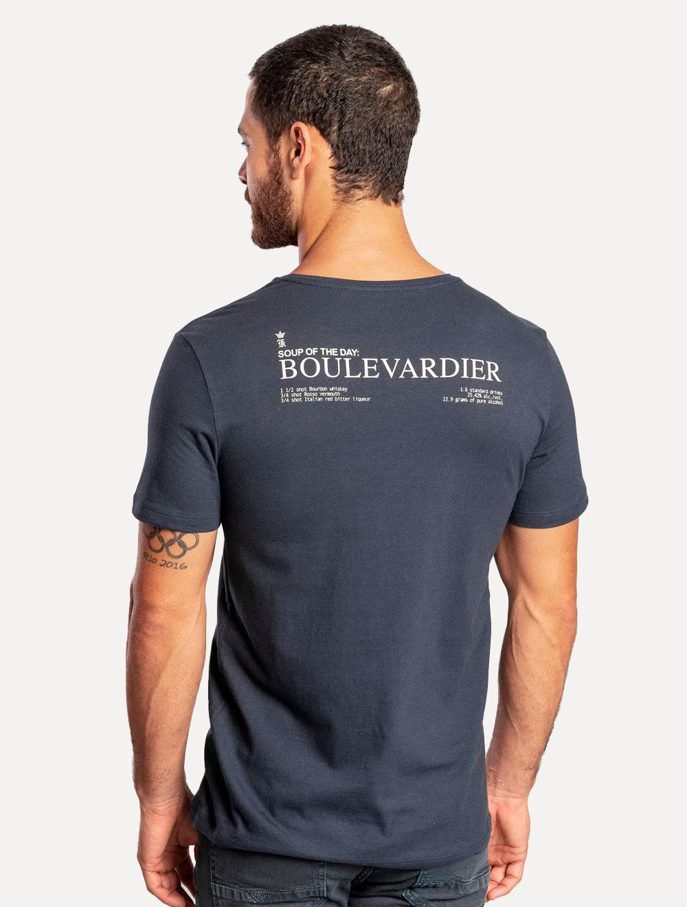 Camiseta Sergio K Masculina Boulevardier Azul Marinho