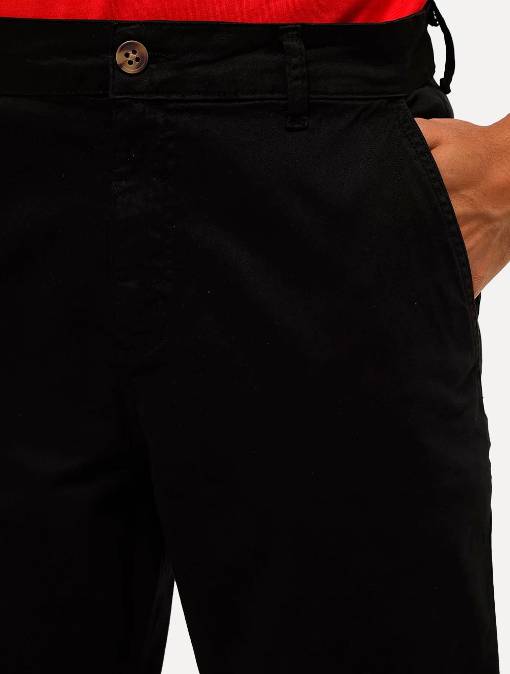Calça Guess Masculina Chino Stretch Preta