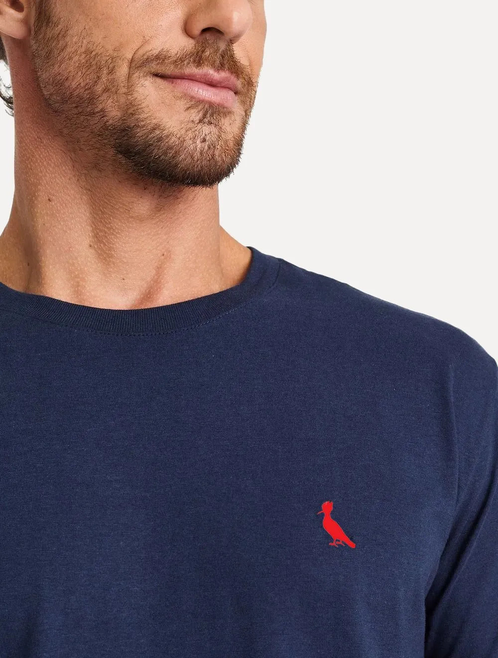 Camiseta Reserva Masculina Red Woodpecker Silk Azul Marinho