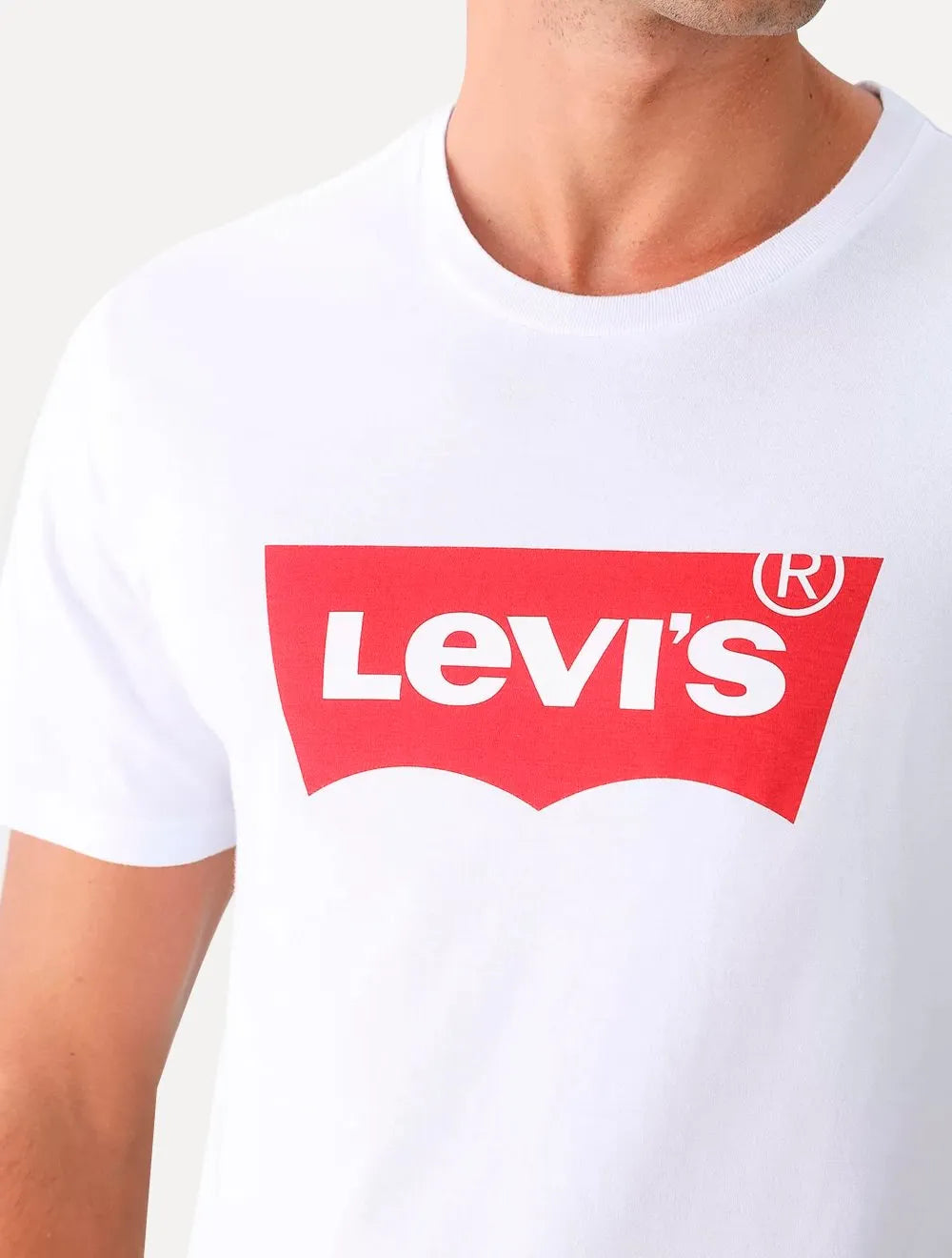 Camiseta Levis Logo Batwing Branca