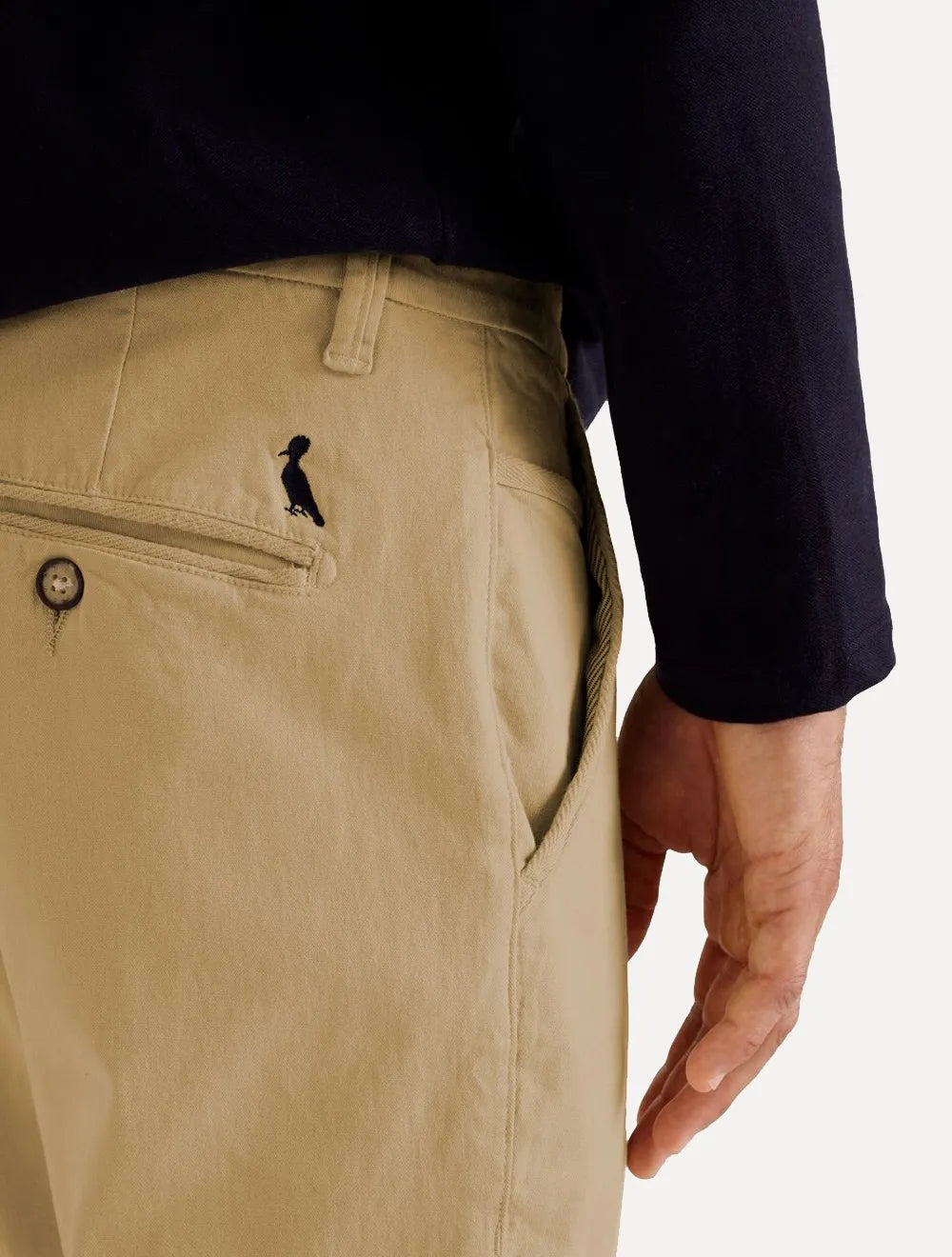 Calça Reserva Masculina de Sarja Casual Iron Cáqui