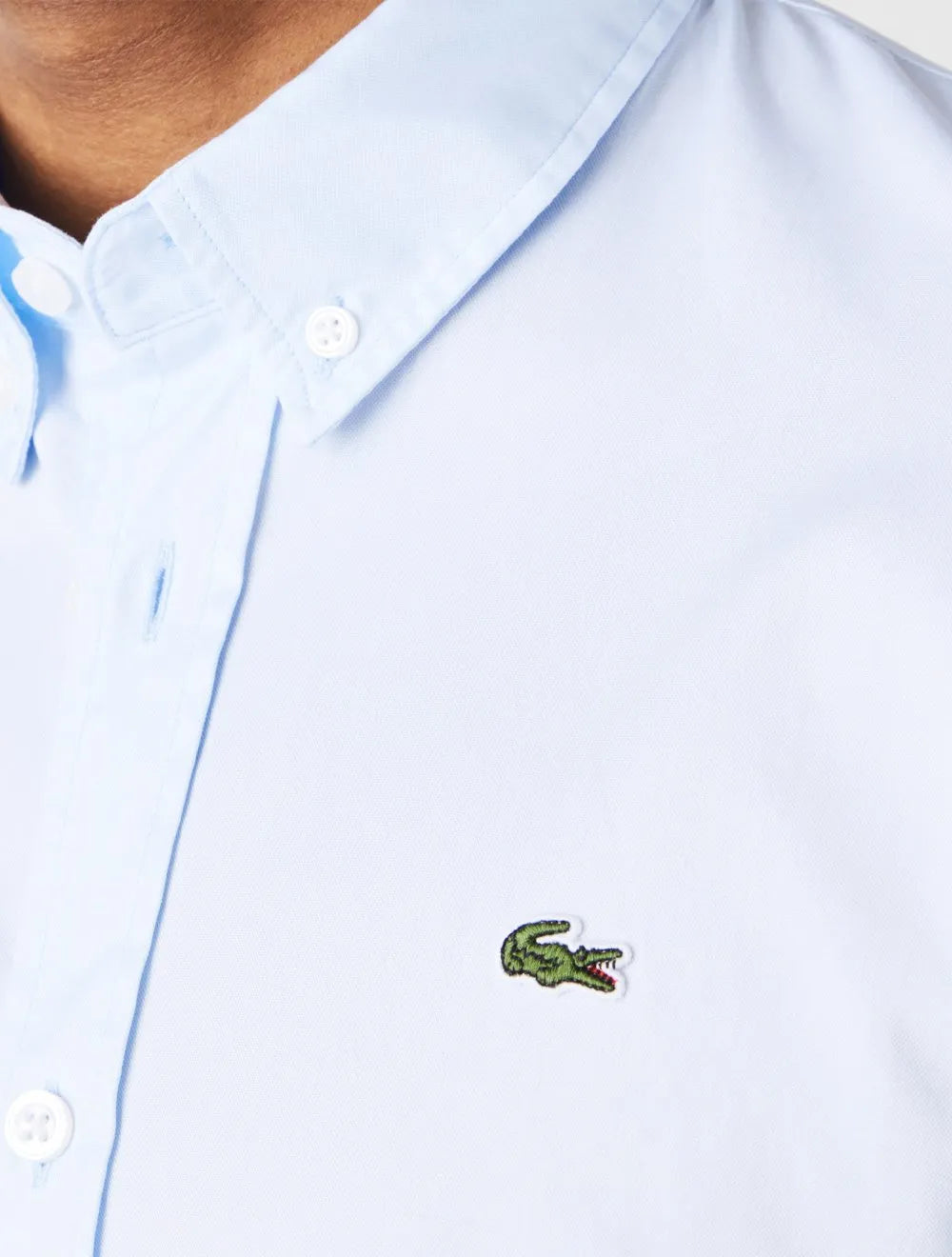 Camisa Lacoste Masculina Regular Premium Cotton Azul