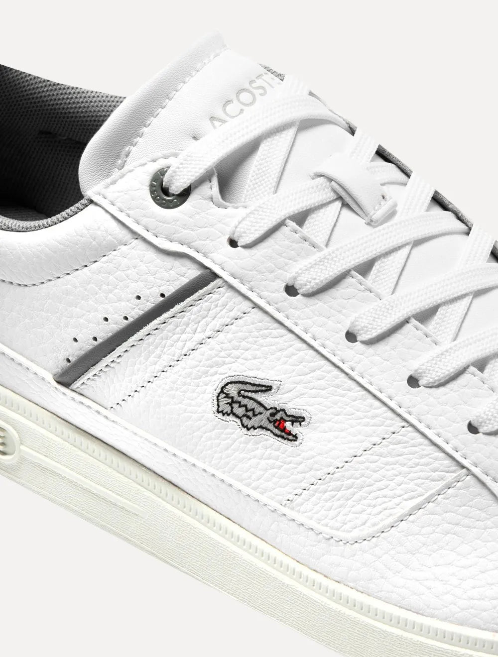 Tênis Lacoste Masculino Europa Pro Wht/Gry Cinza/Branco