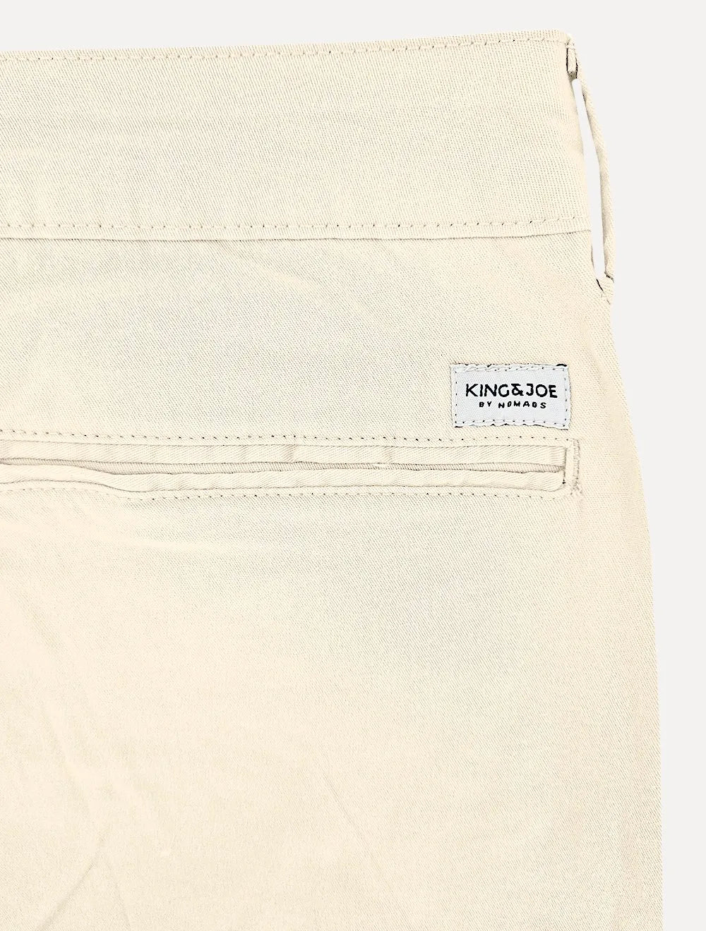 Calça King & Joe Sarja Masculina Slim Plaid Areia