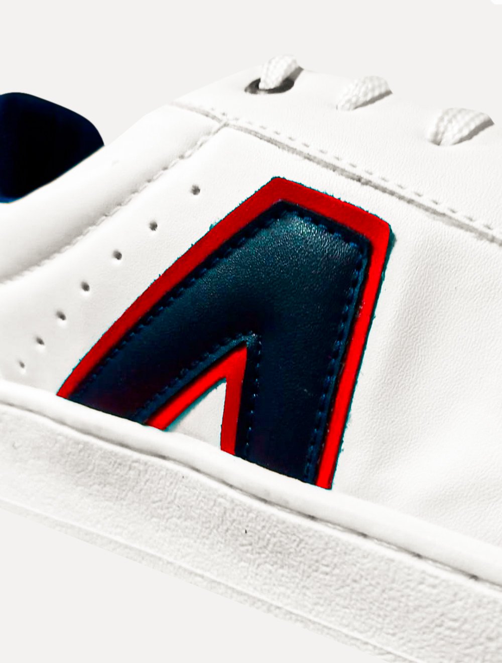 Tênis Aeropostale Masculino Casual Santorine Napa Dubai Navy Red Branco