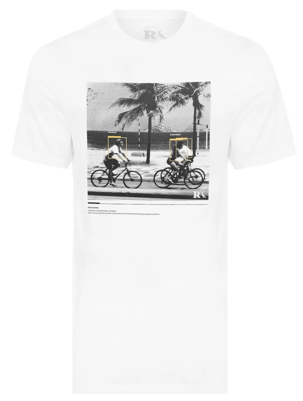 Camiseta Reserva Masculina Role de Bike Branca