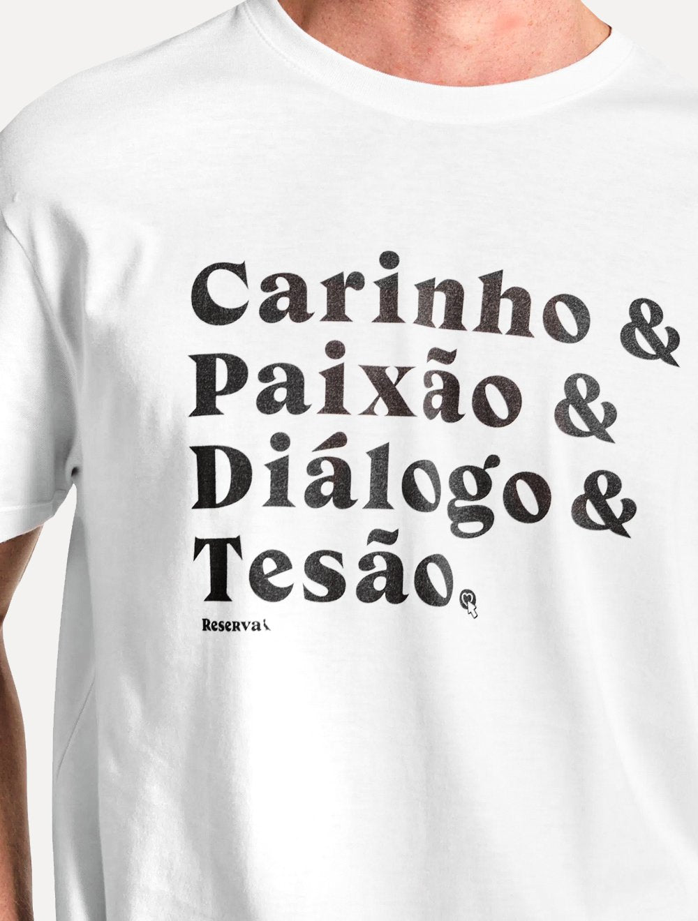 Camiseta Reserva Masculina Regular Carinho Branca