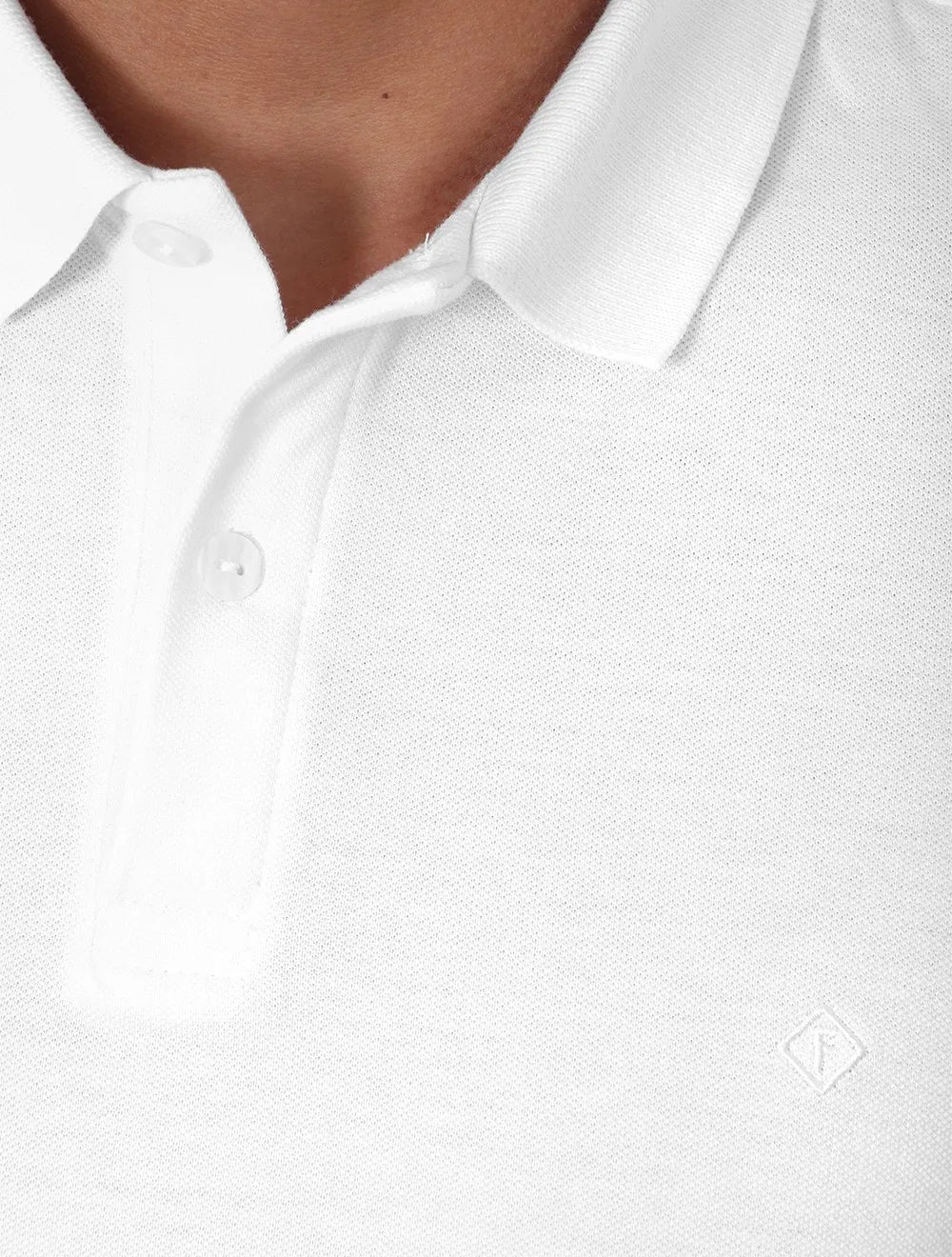 Polo Forum Masculina Piquet Basic Branca