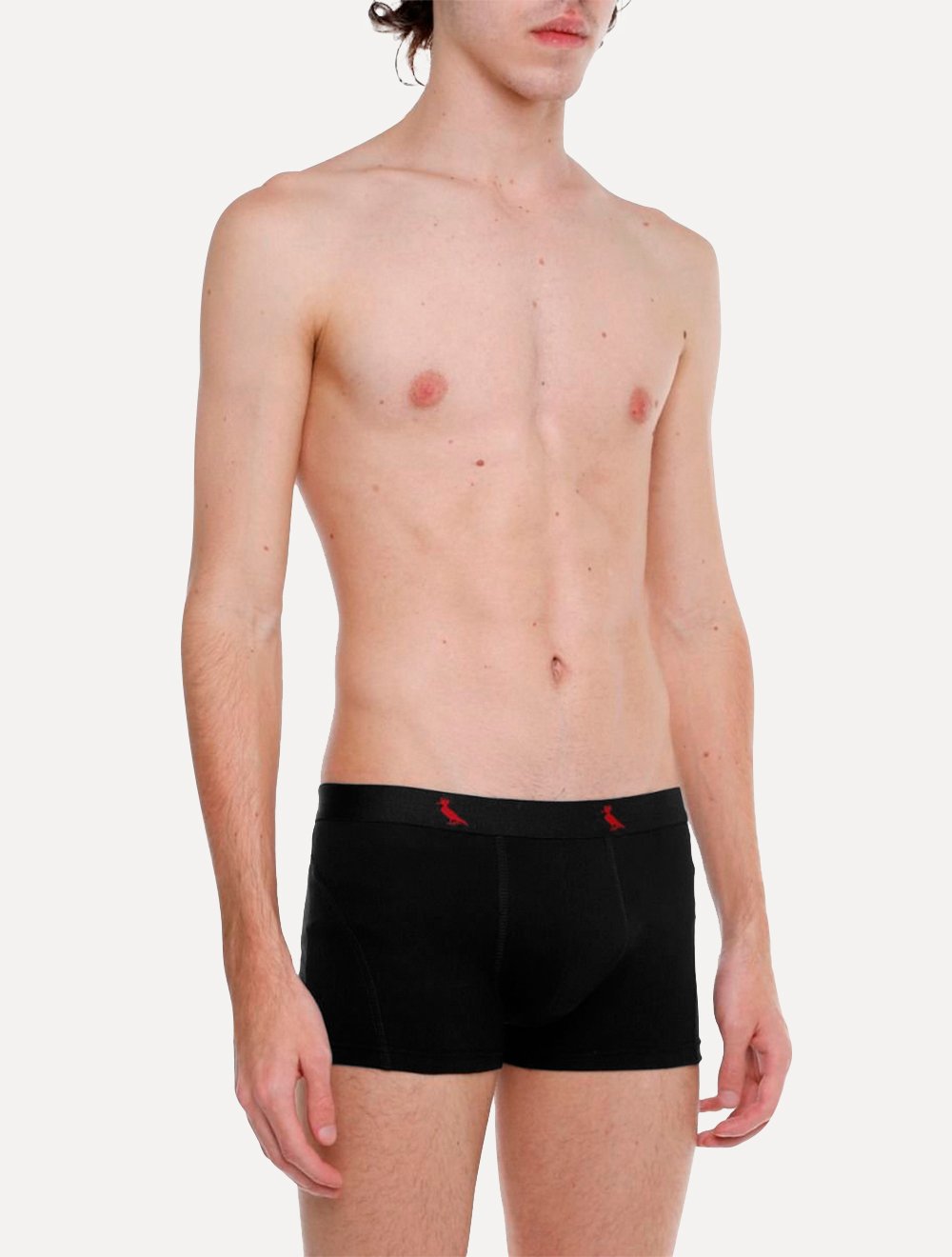 Cueca Reserva Masculina Boxer Red Woodpecker Cotton Preta