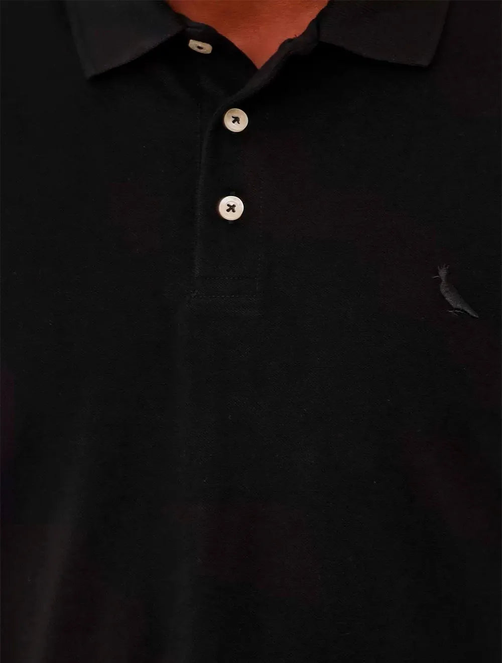 Polo Reserva Masculina Piquet Clássica Preta