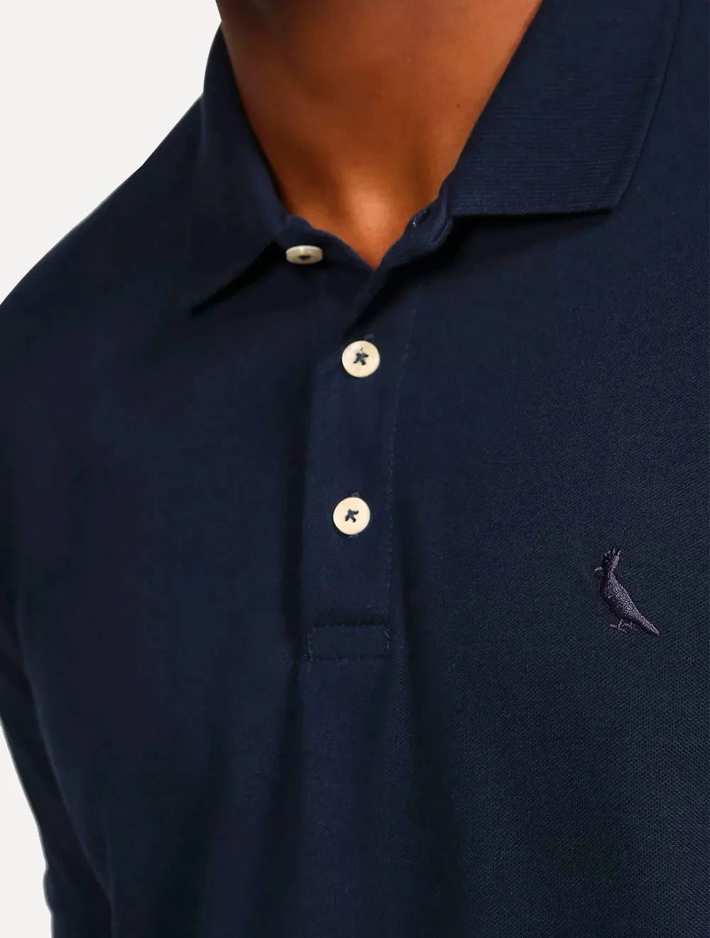 Polo Reserva Masculina Piquet Clássica Azul Marinho