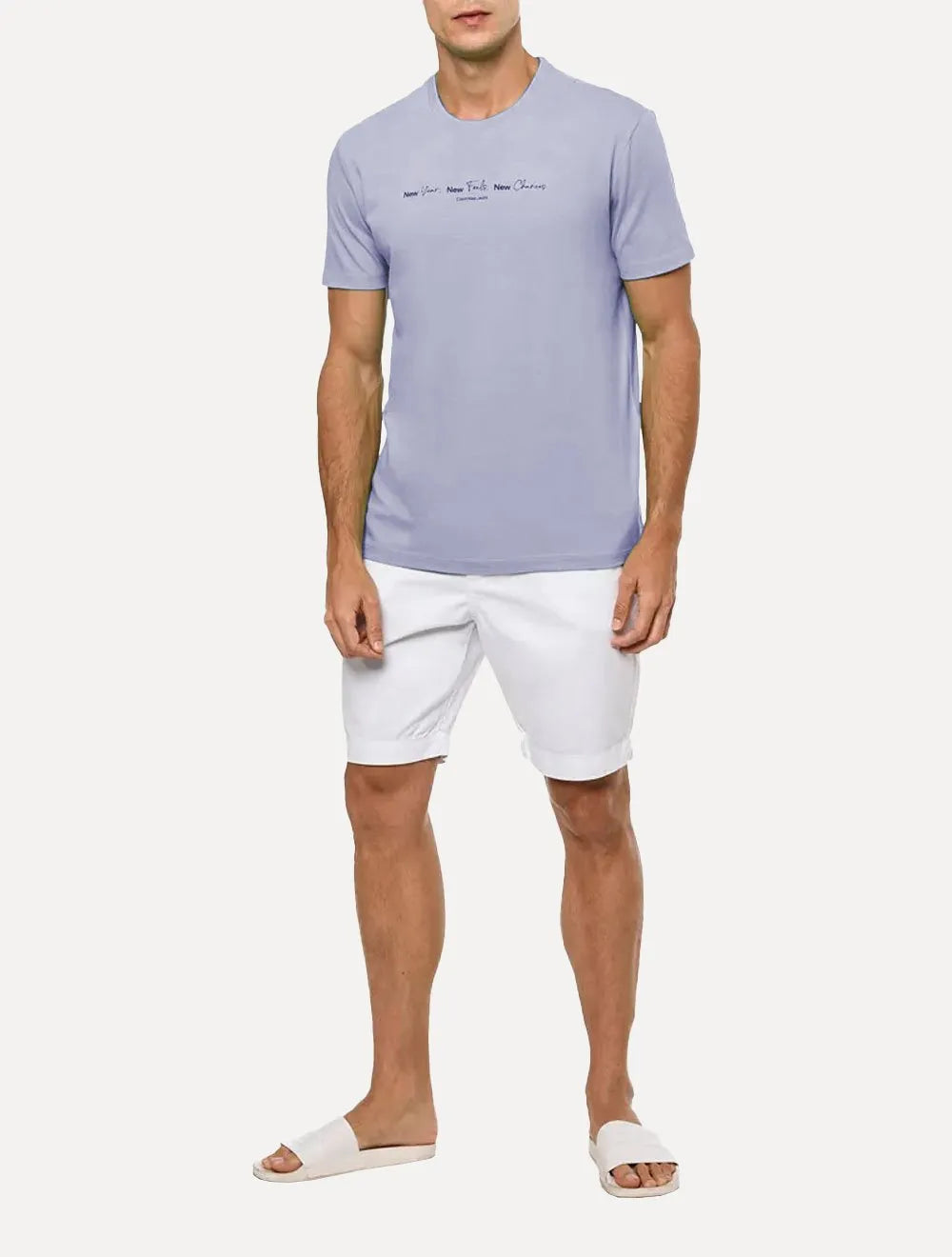 Camiseta Calvin Klein Jeans Masculina New Feels Azul Claro