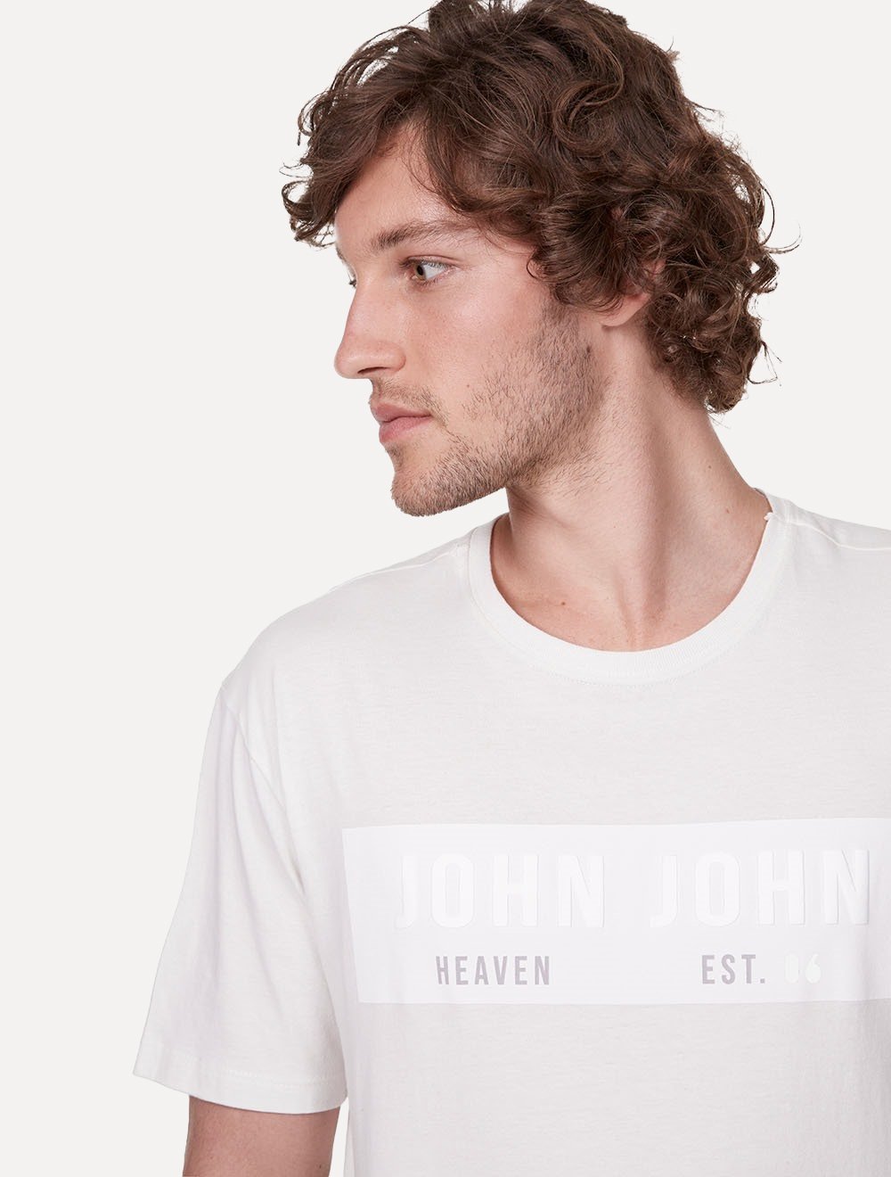 Camiseta John John Masculina Regular Sash Bryan Off-White