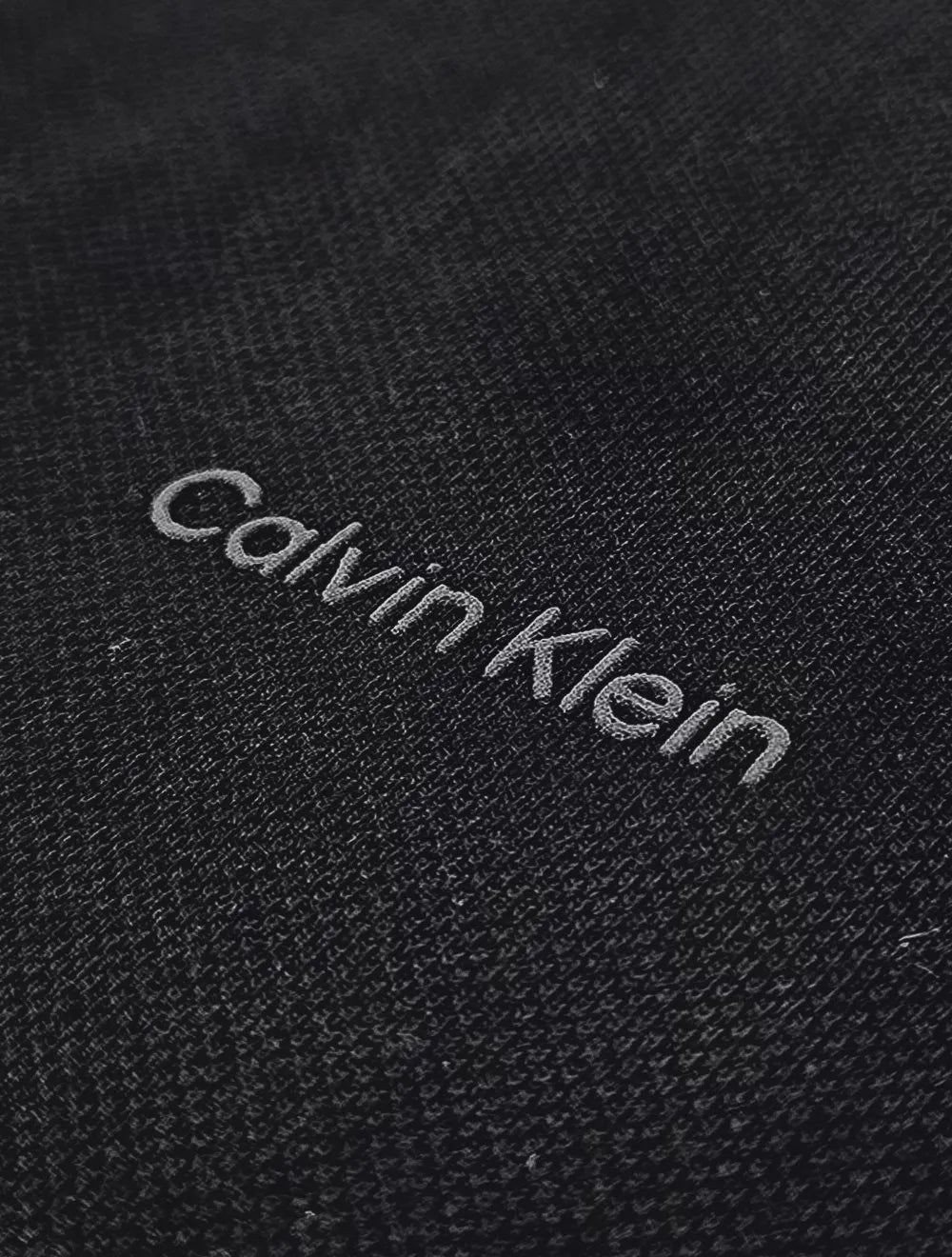 Polo Calvin Klein Masculina Piquet Regular Básica Friso Preta