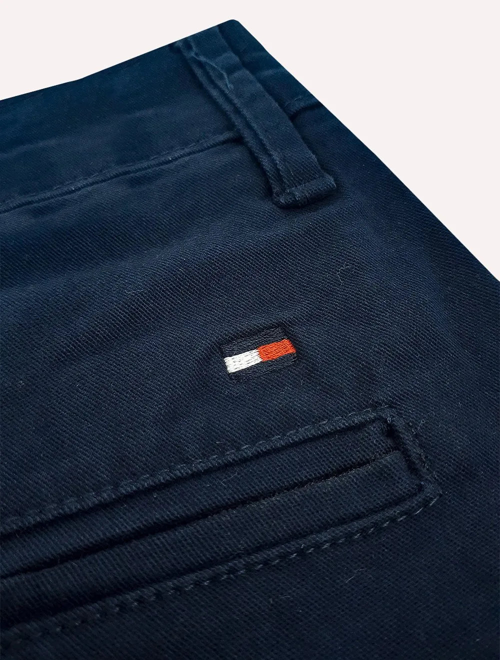Bermuda Tommy Hilfiger Masculina de Sarja Stretch Azul Marinho