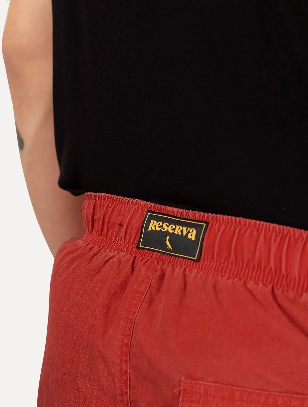 Short Reserva Masculino Beachwear Stonado Vermelho