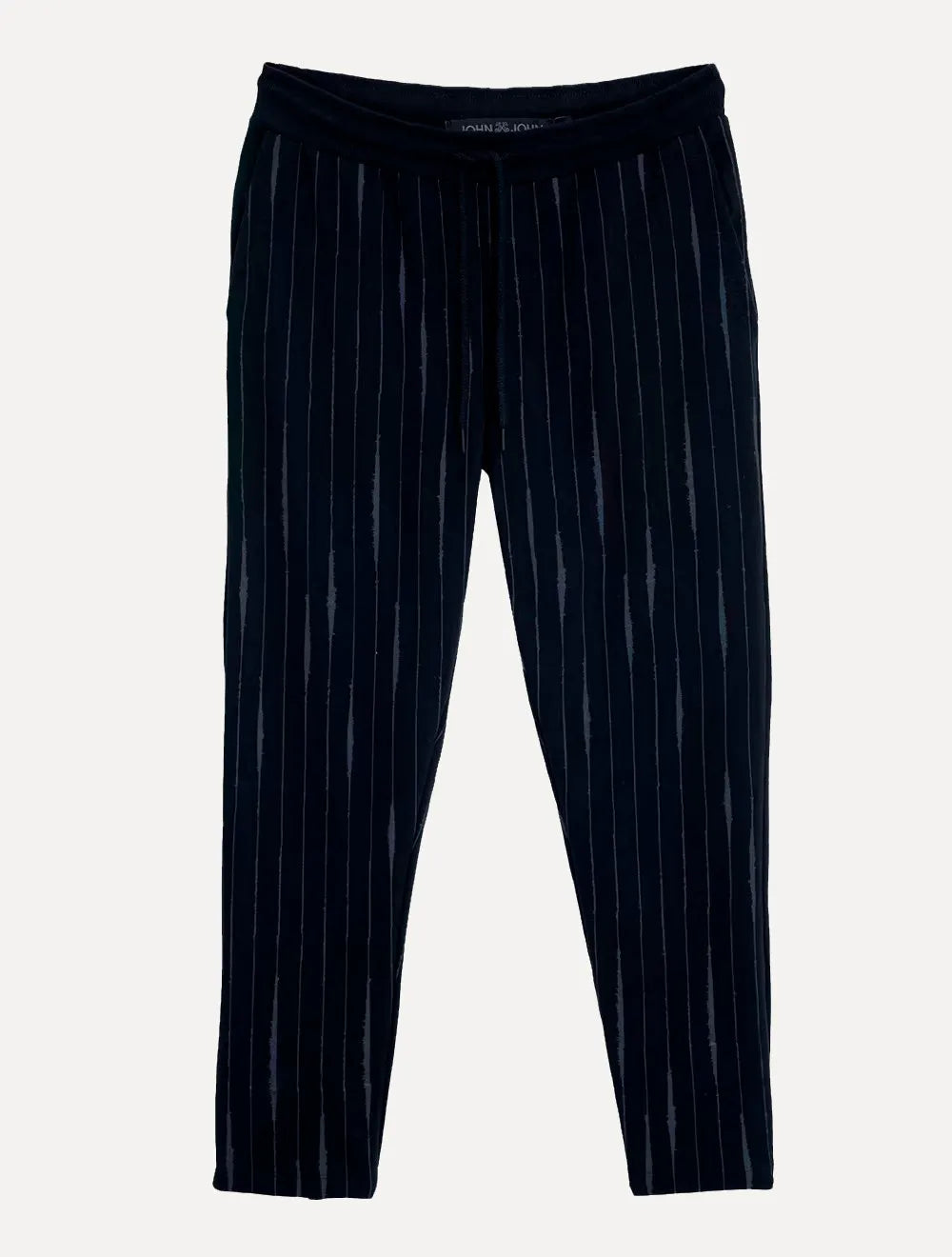Calça John John Masculina Moletom Mike Stripes Preta