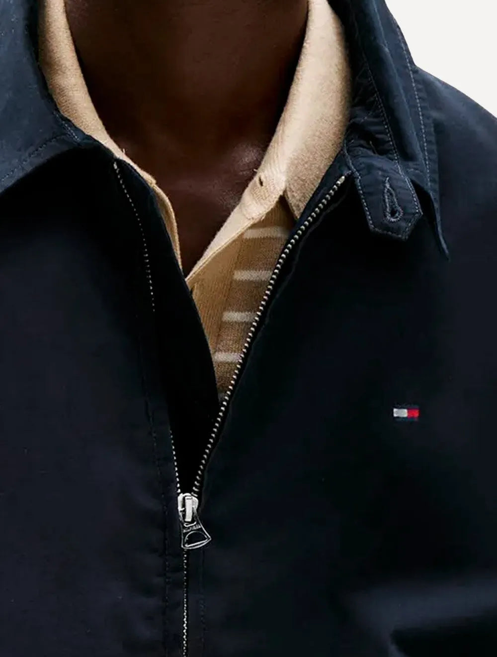 Jaqueta Tommy Hilfiger Masculina Regular Cotton Ivy Azul Marinho