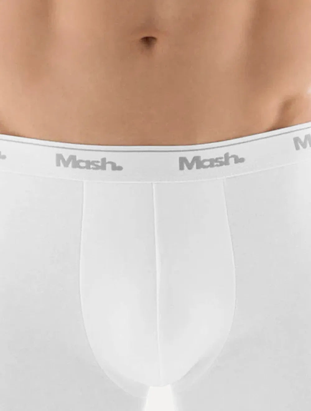 Cueca Mash Boxer Cotton Basic Branca