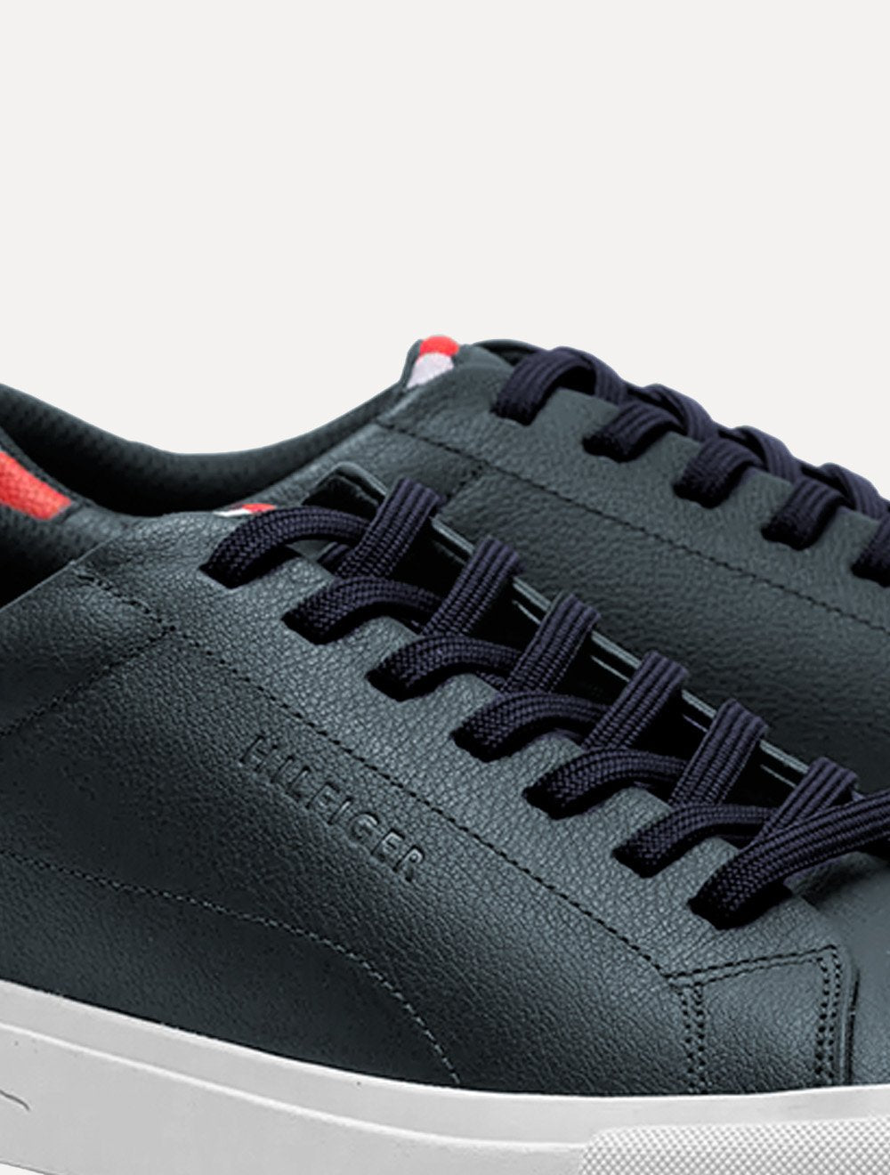 Tênis Tommy Hilfiger Masculino Couro Greg 1A Azul Marinho