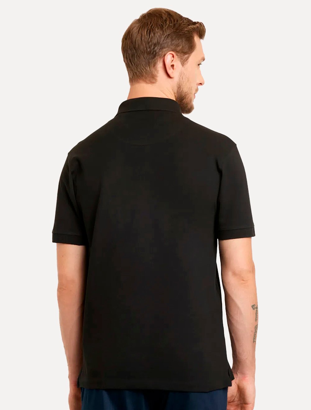 Polo Aramis Masculina Piquet Colorfix Dark Preta