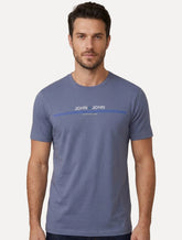 Camiseta John John Masculina Regular Fit Simple Lines Roxo Médio