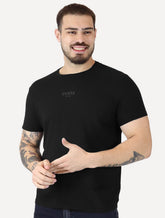 Camiseta Guess Masculina Rubber Est.1981 Stoned Preta