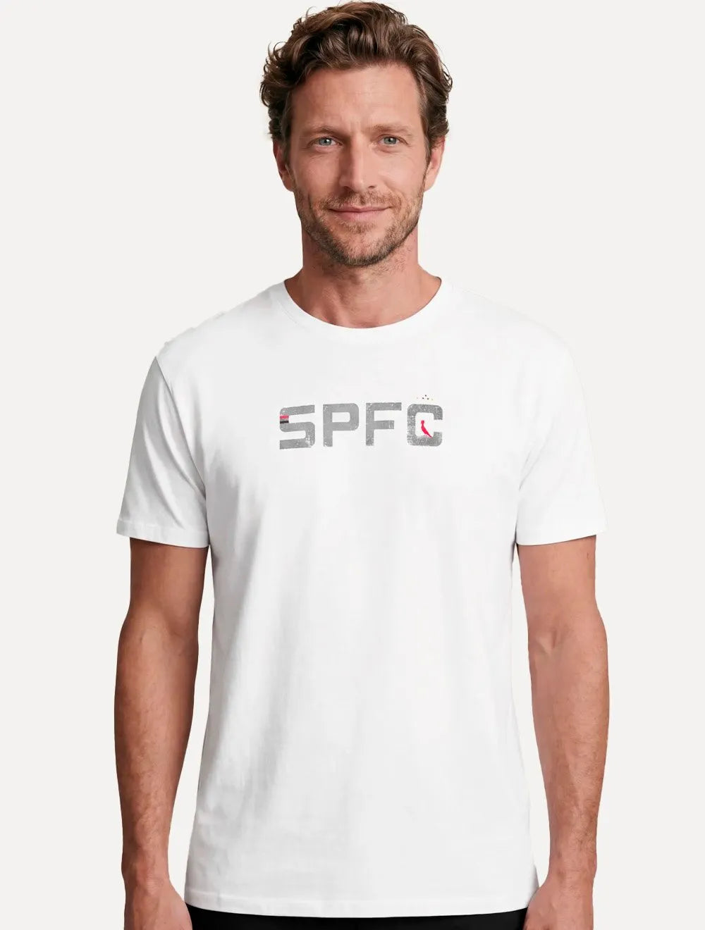 Camiseta Reserva Masculina SPFC Bust Name Branca