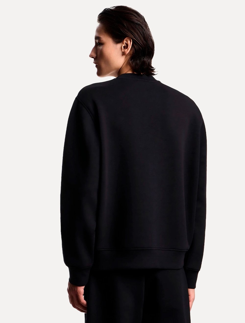 Blusa Moletom Emporio Armani Masculina Basica Preta