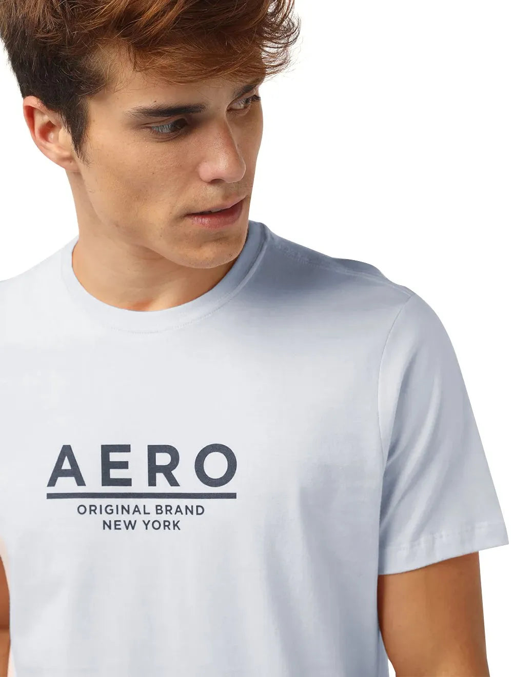 Camiseta Aeropostale Aero Original Brand New York Azul Claro