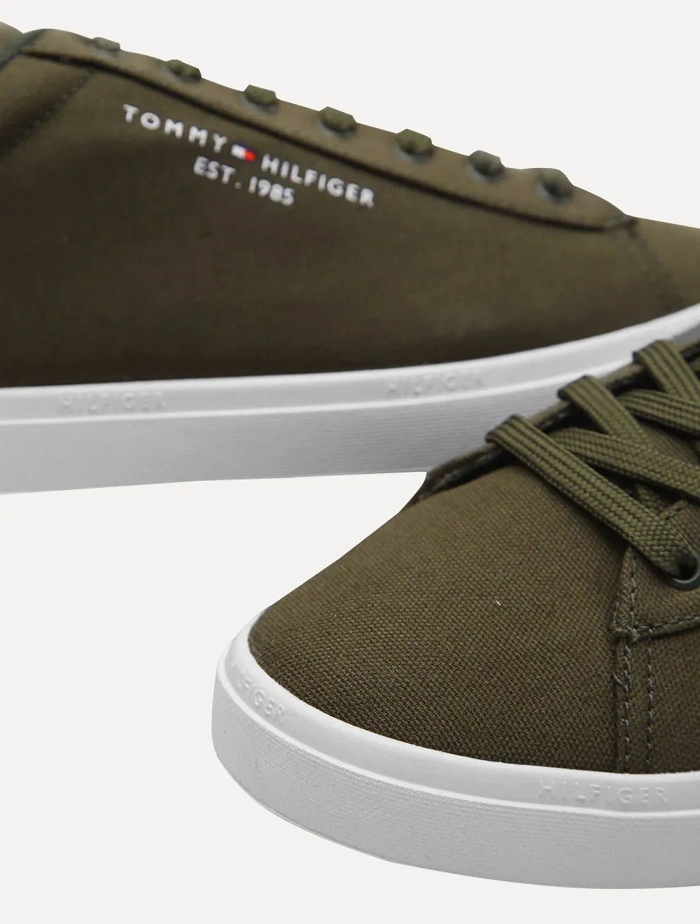 Tênis Tommy Hilfiger Masculino Harrison 5D4 Essential Core Textile Verde Militar